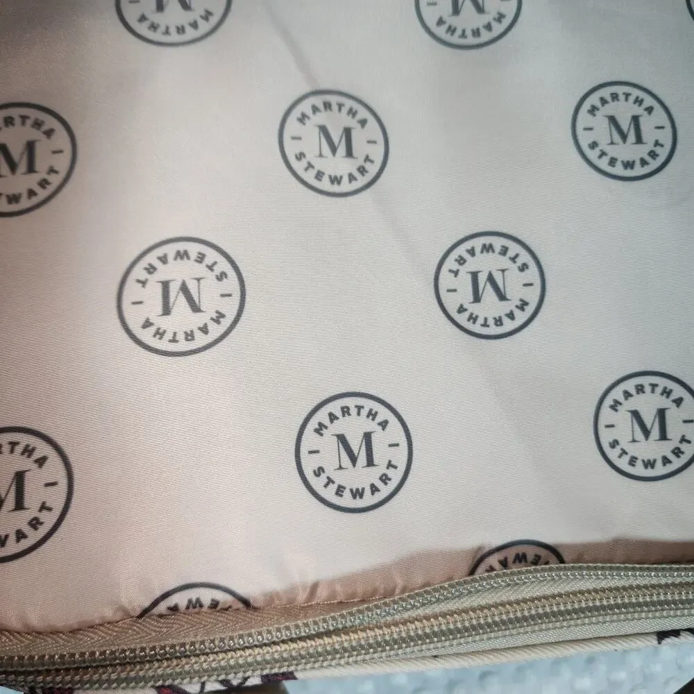MARTHA STEWART EUC CARRY MAKEUP JEWELRY BOX BAG TRAVEL NAG